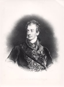 クレメンスヴェンツェルネポムクローター（1773-1859）メッテルニヒウィネブルグ王子、1815年 作： French School