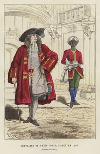 セントルイス騎士団の騎士であり、1706年に下僕 作： French School