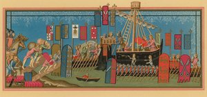 十字軍に乗り出す聖霊の騎士 作： French School