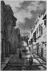 今日シリアからロードス島の騎士通り。フェニシアレバノンとジューディーへの旅。 1884年、ルイシャルルエミールロルテの1875-1880（bw彫刻） 作： French School