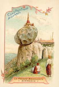 ビルマ・カイクティヨ・パゴダ（クロモリ写真 作： French School