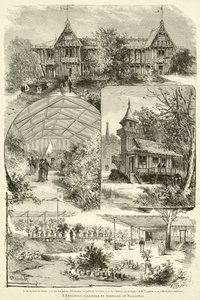 トロカデロの林業と園芸の展示会（彫刻 作： French School