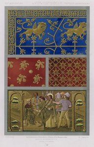 The Ornament Of Fabrics: VIIIth XIIIth Century, from the VIIIth to the XIIItes Jahrhunder (color litho) 作： French School