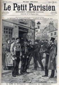 La Bande de Montmartre: 警察がパリで強盗を逮捕、「Le petit Parisien」に掲載。
