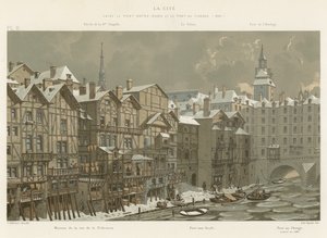 ラシテ、ノートルダム橋とポンオーチェンジの間、1650 作： French School