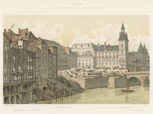 ラシテ、ノートルダム橋とポンオーチェンジの間、1800 作： French School