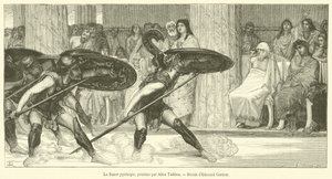 ピュロスの踊り」（版画 作： French School