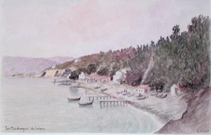 La Madrague des Lecques（水彩・紙） 作： French School