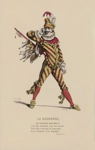 La Reconnue, Le Capitaine Rodomont (カラーエングレービング) 作： French School