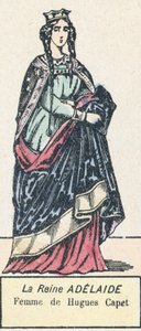 ユーグ・カペの妻、アデレード王妃（彩色済み彫刻作品 作： French School
