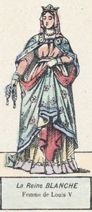 ルイ5世の妻「白の女王」（彩色画 作： French School