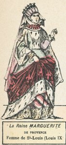 サン＝ルイ（ルイ9世）の妻、マルグリット・ド・プロヴァンス王妃（彩色済み彫刻 作： French School