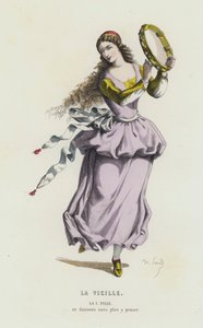 ラ・ヴィエイユ（彩色済み彫刻 作： French School