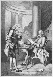 La demission de Turgot 1776 - フランス王ルイ16世（1754-1793）とアンヌ・ロベール・ジャック・トゥルゴー（1727-1781） - トゥルゴーの解雇 - フランソワ・ギゾー作「L