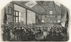 19世紀のベルシーのカノティエの居酒屋 - Edmond Texier 1852年の "Tableau-de-Paris "に掲載された図版 作： French School