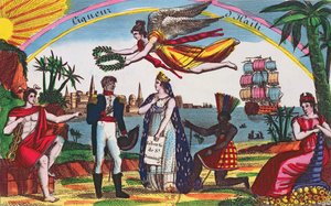 リキュールダハイチのラベル、1830年頃 作： French School
