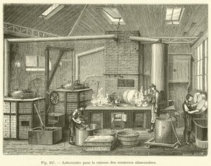 缶詰の調理用ラボ（彫刻 作： French School
