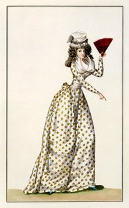 Journal of Fashion and Taste、1791のレディーススタードレス 作： French School