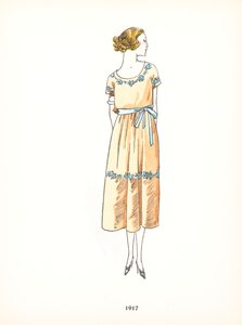 レディースファッション、1917 作： French School