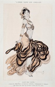 踊るマタ・ハリことレディ・マック・レオ-1905年6月24日からの『ラ・ヴィ・パリジェンヌ』にて（エングレーヴィング）
