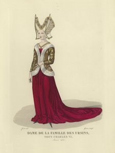 オルシーニ家の女性、フランスのシャルル6世の治世、1420年 作： French School