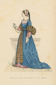 フランスのフランシスコ1世の宮廷婦人 作： French School