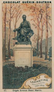 Lamartine、Poete＆Historien、1790-1869、Erigee Avenue Henri Martin 作： French School