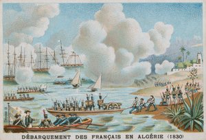 1830年のアルジェリアでのフランス人の上陸