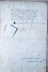 フランス・アカデミー憲章の最終ページ 作： French School