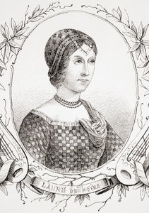 ローラ・ド・ノヴェス、1860年頃にストラスブールで出版された『古今東西の世界史』より（エングレーヴィング 作： French School