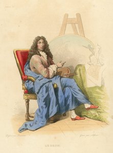 ル・ブラン（彩色済み彫刻 作： French School