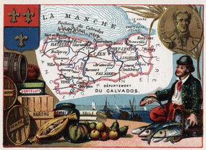 Le Calvados (14) Basse Normandy (Lower Normandy), フランス。Jules Sebastien Cesar Dumont d