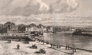 Le Havre - Normandie - V.A. Malt-Brownの "La France illustree: geography, history, administration statistique "に掲載された彫刻。1884