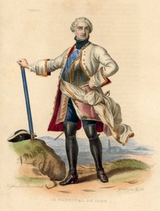 Le Marechal de Saxe (カラーエングレービング)