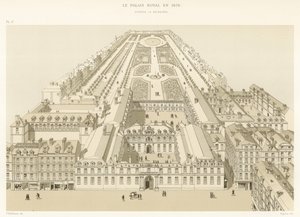 1679年の王宮、DApres La Boissiere 作： French School