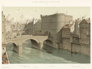 Le Petit-Chatelet and le Petit-Pont、1780 作： French School