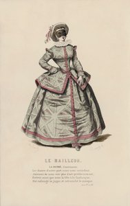 Le Railleur, La Dupre, Courtizanne (カラー・エングレービング) 作： French School
