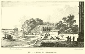 1650年のケ・デ・チュイルリー 作： French School