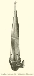 血、中国、日本の管楽器（彫刻）について 作： French School