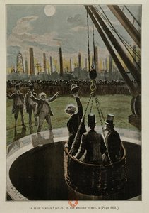 1865年に出版されたジュールヴェルヌ（1828-1905）による地球から月への月への出発 作： French School