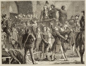 スカフォーを目指して出発するジロンダンたち - アンリ・マルタン著『フランス史』所収 作： French School