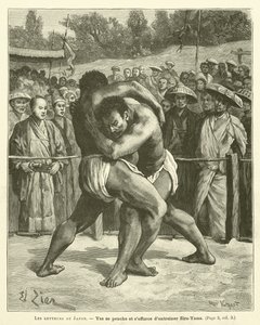 Wrestlers In Japan (彫金) 作： French School