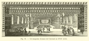 17世紀のアーセナルの武器屋 作： French School