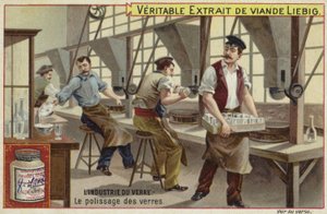 ガラス業界を特徴とするLiebigカード 作： French School