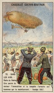 フランス軍飛行船パトリー号の喪失（ベルダン 作： French School