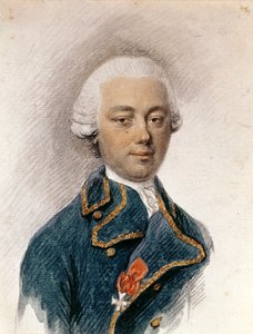 若い男としてのルイ・アントワーヌ・ド・ブーゲンビル（1729-1811）、1755年頃 作： French School