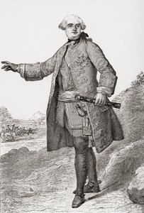 ルイ・シャルル・セザール・ル・テリエはエストリー公爵として知られ、1695年、1771年。フランスの軍事指揮官でフランスの元帥。 Les Heures Libresから1908年に発行されました。 作： French School
