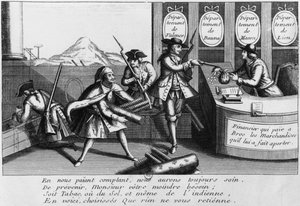 ルイ・マンドリン（1724-55）攻撃 作： French School