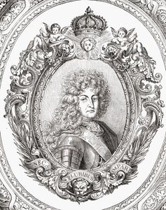 ルイ・ブラン（1811-82）の「歴史革命フランセーズ」のルイ14世（1638-1715） 作： French School
