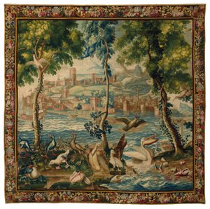 Louis XIV Beauvais「海港」タペストリー、1700年頃 作： French School